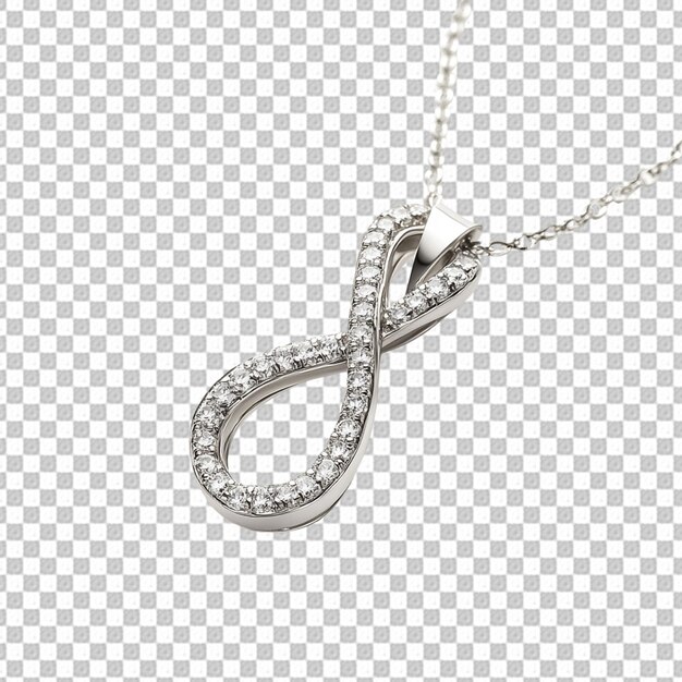 PSD necklace on transparent background png