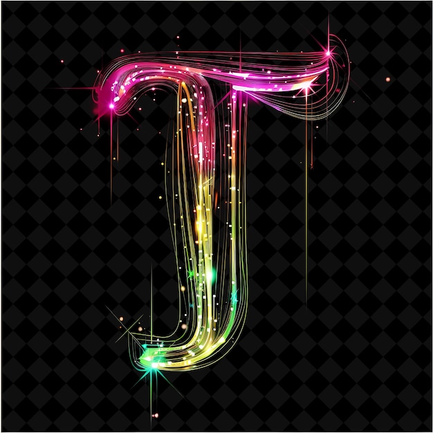 Neon Alphabet and Numbers PNG Collection Glowing Typography Design Element for Modern Graphic Art