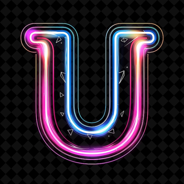 Neon Alphabet and Numbers PNG Collection Glowing Typography Design Element for Modern Graphic Art