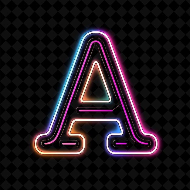 Neon Alphabet and Numbers PNG Collection Glowing Typography Design Element for Modern Graphic Art