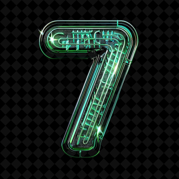 PSD neon alphabet and numbers png collection glowing typography design element for modern graphic art