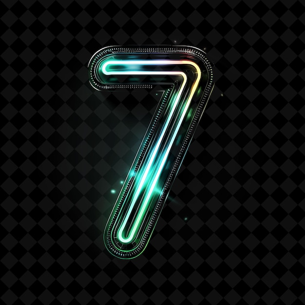 Neon Alphabet and Numbers PNG Collection Glowing Typography Design Element for Modern Graphic Art