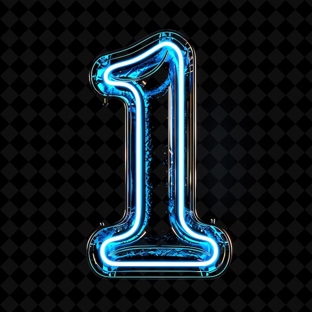 Neon Alphabet and Numbers PNG Collection Glowing Typography Design Element for Modern Graphic Art