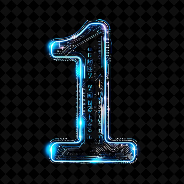 Neon Alphabet and Numbers PNG Collection Glowing Typography Design Element for Modern Graphic Art