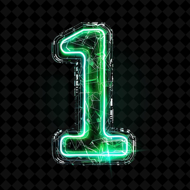 Neon Alphabet and Numbers PNG Collection Glowing Typography Design Element for Modern Graphic Art