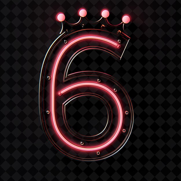 PSD neon alphabet and numbers png collection glowing typography design element for modern graphic art