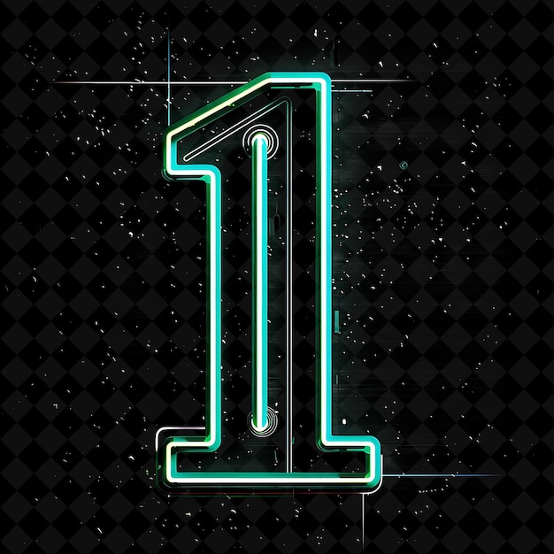 Neon Alphabet and Numbers PNG Collection Glowing Typography Design Element for Modern Graphic Art