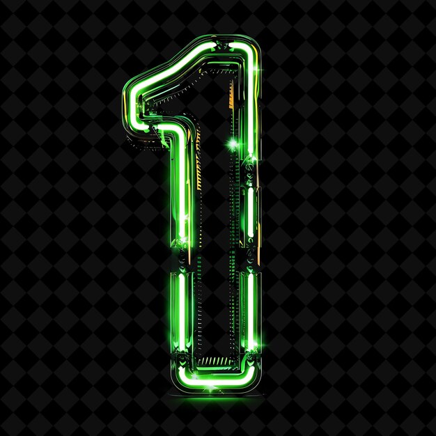 Neon Alphabet and Numbers PNG Collection Glowing Typography Design Element for Modern Graphic Art