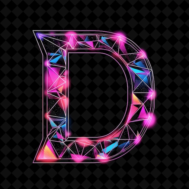 Neon Alphabet and Numbers PNG Collection Glowing Typography Design Element for Modern Graphic Art