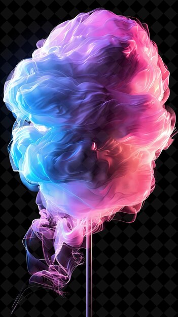 Neon Cotton Candy Created With Wispy Cotton Candy Swirls Eth Neon Color Food Drink Y2K Collection