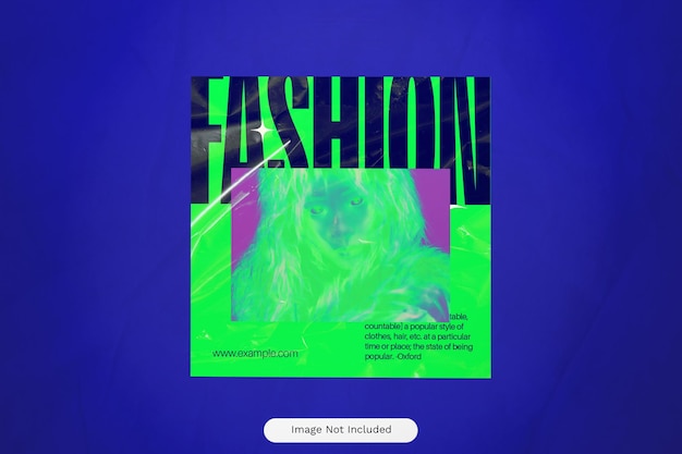 PSD neon green futuristic branding coach instagram post 02