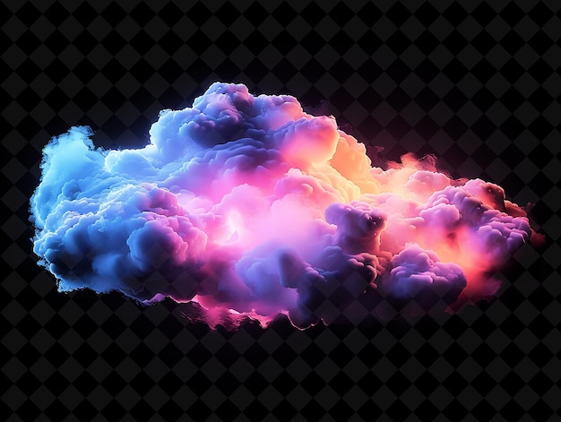 Neon Marshmallow Cloud Made With Fluffy Marshmallow Fragment Neon Color Food Drink Y2K Collection