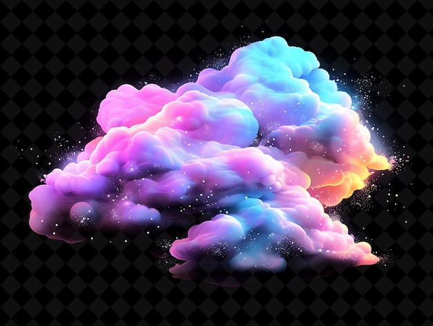 Neon Marshmallow Cloud Made With Fluffy Marshmallow Fragment Neon Color Food Drink Y2K Collection