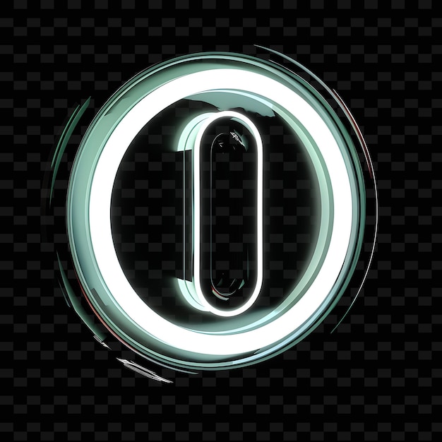 PSD a neon sign that says 10 on it