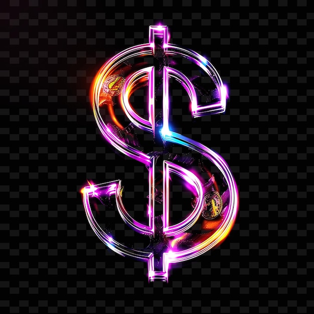 a neon sign that says dollar on it