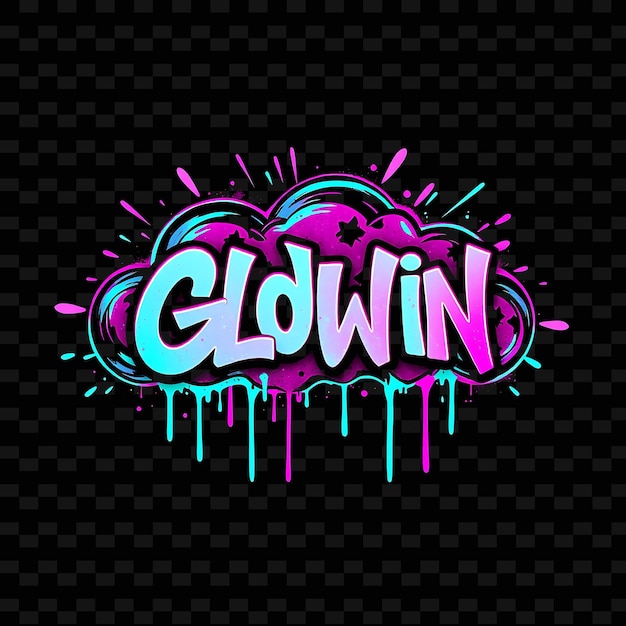 a neon sign that says glow in the dark