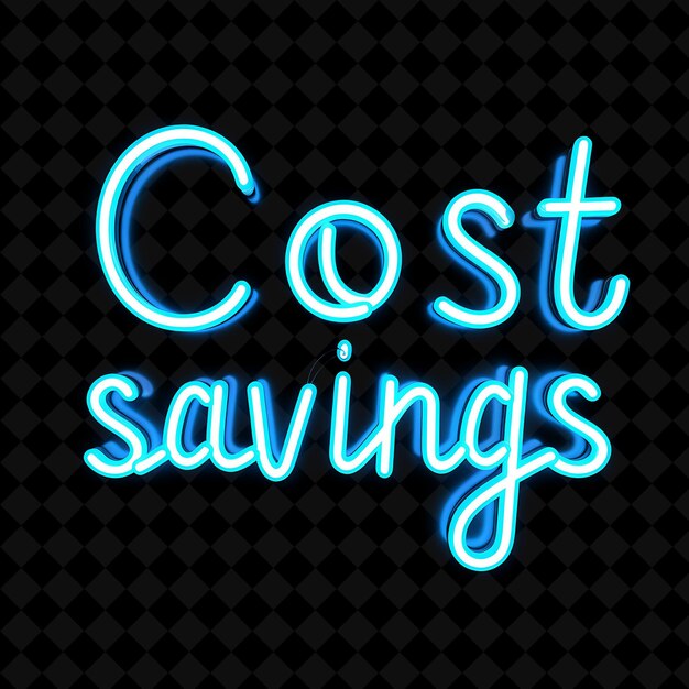 a neon sign that says quot save money quot on it