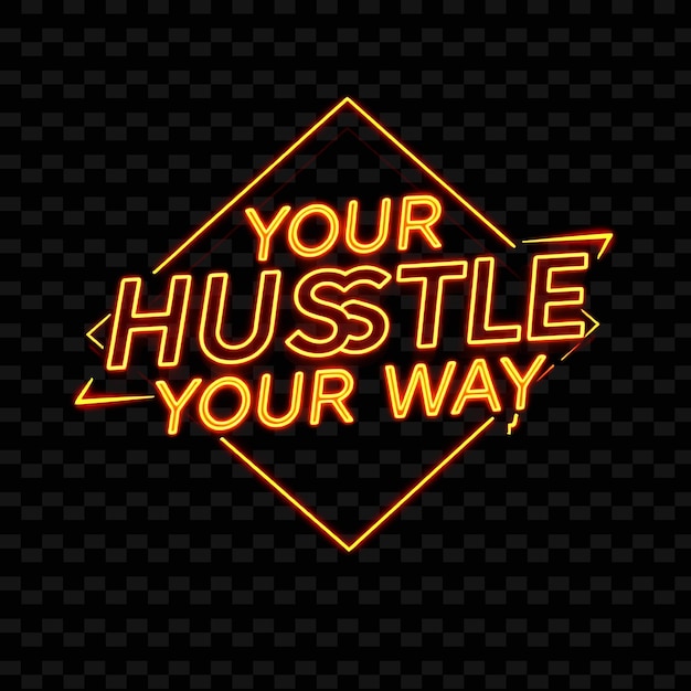 PSD a neon sign that says your motivation your business on it