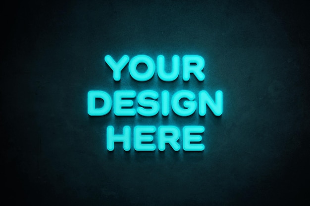 Neon Sign Wall Mockups