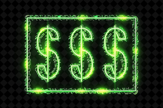 a neon sign with a dollar sign on it