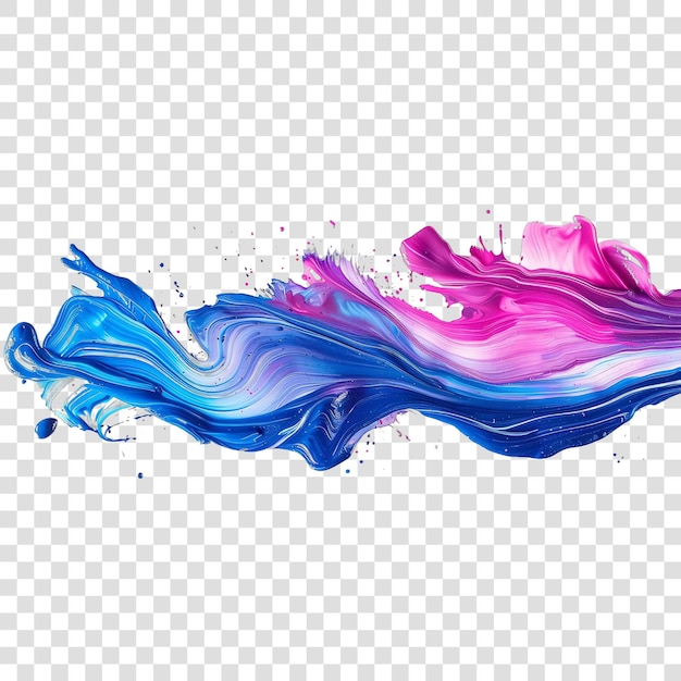 neon splash color realistic elementon transparent background