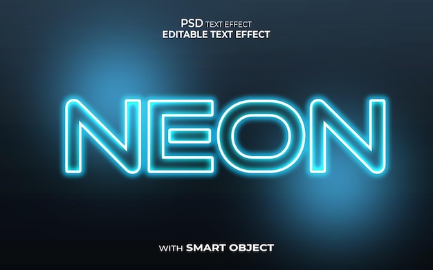 neon text effect