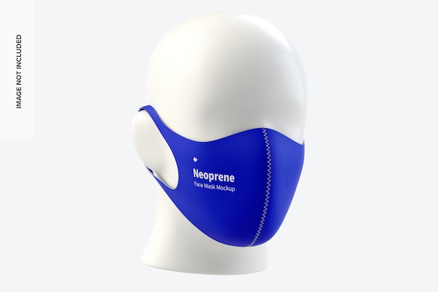 Neoprene Guard Face Mask Mockup