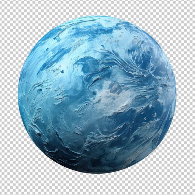 PSD neptune planet isolated on transparent background