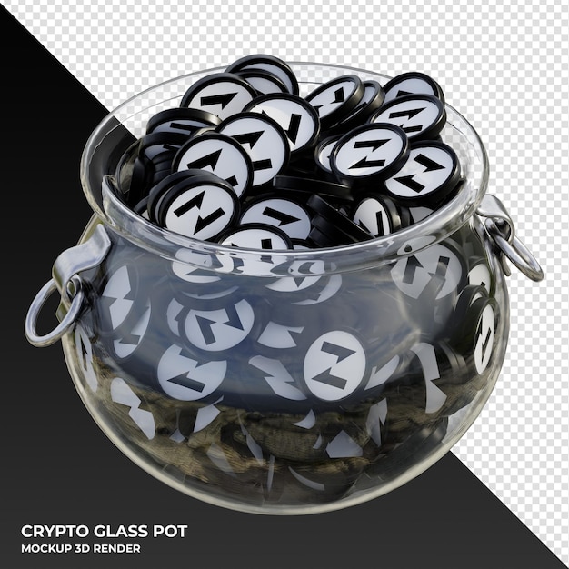 Nervos Network CKB crypto coin Clear Glass Pot