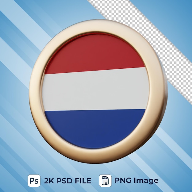 netherlands flag 3d