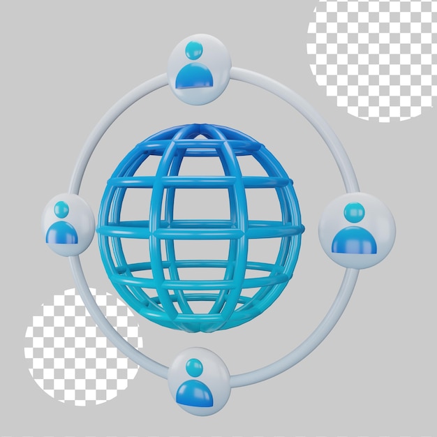 Networking concept 3d illustration