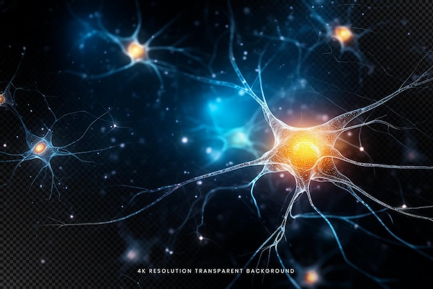 PSD neurons communicating synaptic transmission neurobiology on transparent background