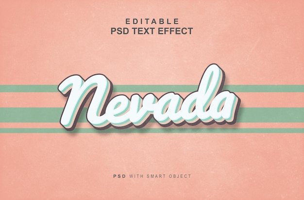 Nevada-retro-text-effect