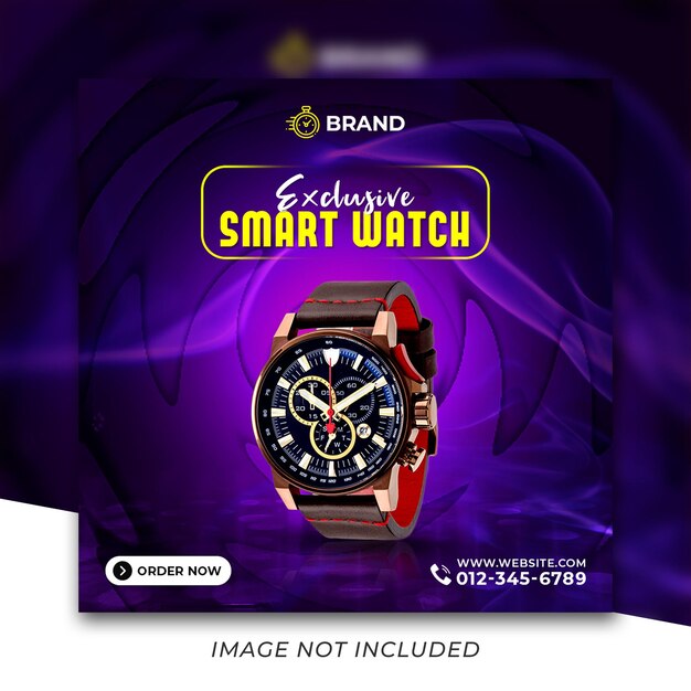 PSD new best selling watch social media instagram post template premium psd