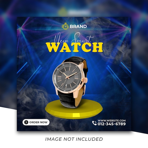 New Best selling watch social media instagram post template Premium Psd