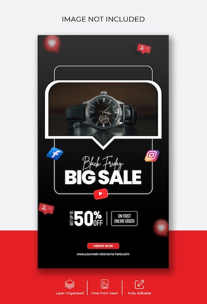 New collection product sale Instagram and Facebook story banner template