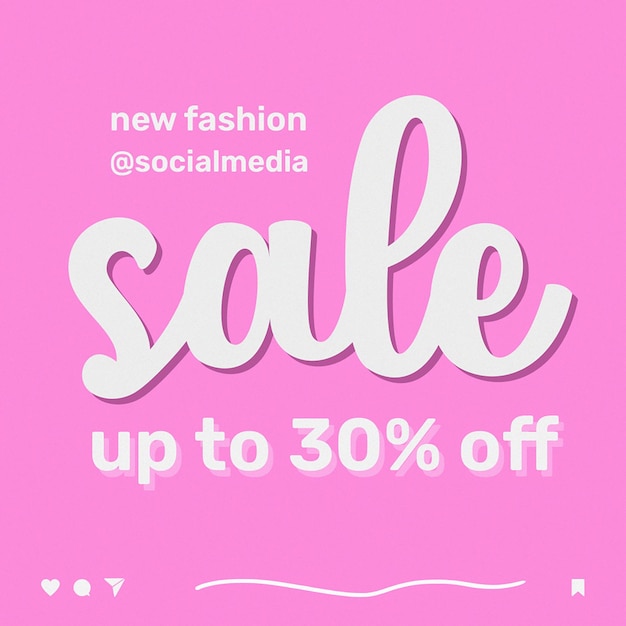 NEW FASHION SALE instagram post template psd design