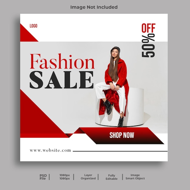 New Fashion Sale Social Media Post Template