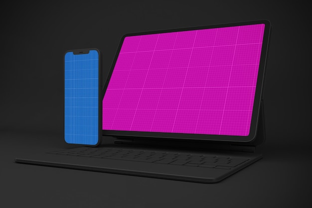 New Smartphone 12 & Digital Tablet Pro Mockup