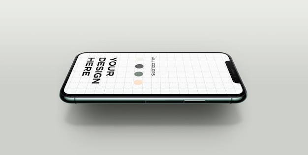 New smartphone Mockup floating  