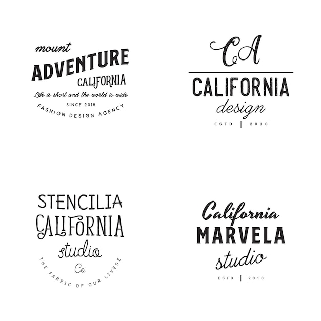 New Vintage Badges and Logos PSD