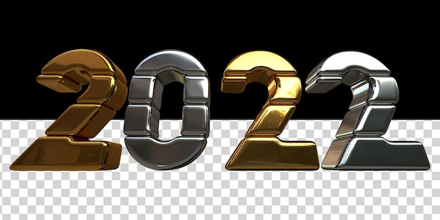 New Year 2022.3d number