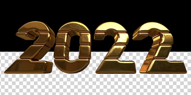 New Year 2022.3d number