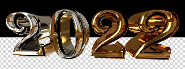 PSD new year 2022.3d number