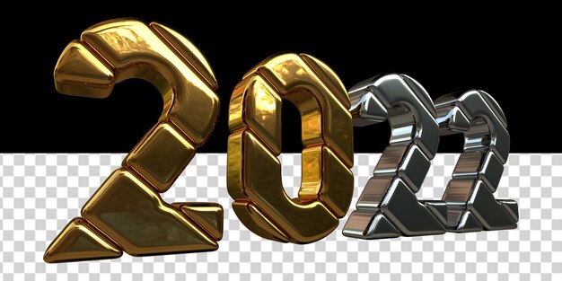 New Year 2022.3d number