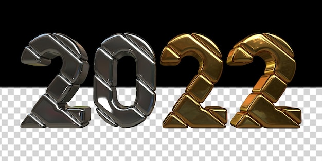 New Year 2022.3d number