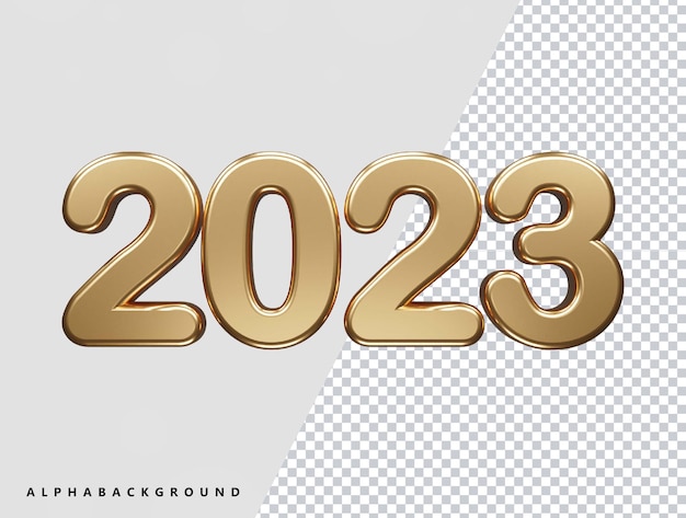 New year 2023 text effect