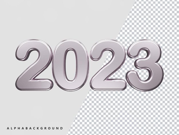 New year 2023 text effect