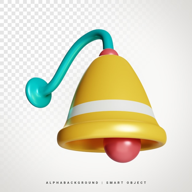 New Year Bell 3d Illustration