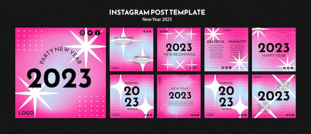 New year celebration instagram posts